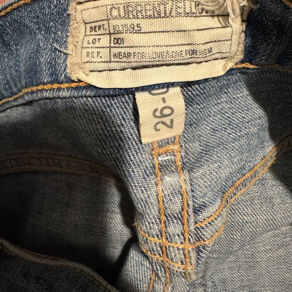 Current/Elliott The Cropped Straight Distressed Jeans Women’s Size 26 - Picture 6 of 9